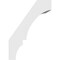 Ekena Millwork 5 1/2-in. W x 10-in. D x 14-in. H Balboa Architectural Grade PVC Knee Brace BRCP055X10X14BOA - alternate 3